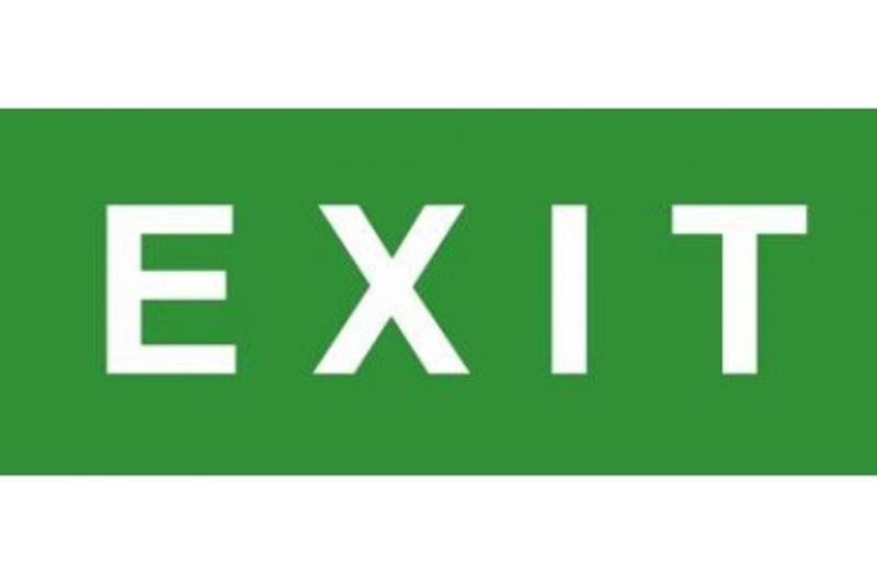 Эвакуационный знак ЭП17 EXIT 140x280 мм